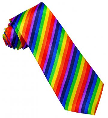 Satin Rainbow Tie
