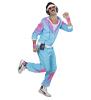 The 80's Shell Suit - Blue/Pink/Purple