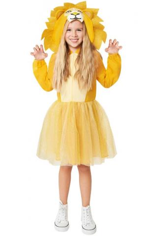 Lion Hooded Dress - Tween