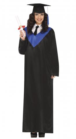 Blue & Black Graduation Robe