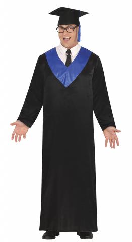 Blue & Black Graduation Robe
