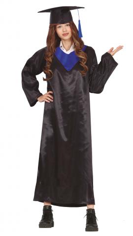 Blue & Black Graduation Robe - Tween
