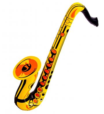 Gold Inflatable Saxophone