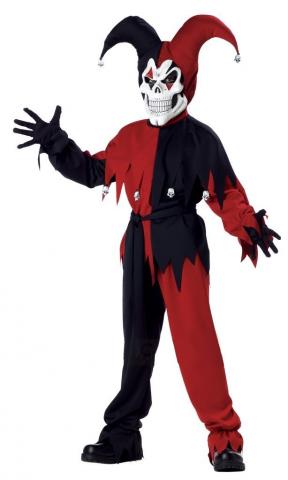 Kids Evil Jester Costume