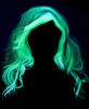 Kids Glow In The Dark Ghost Wig in the dark