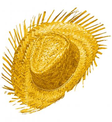 Yellow Straw Hat full view