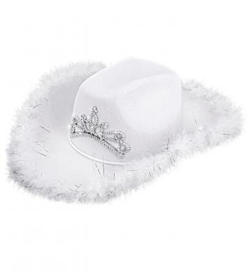 White Tiara Cowgirl Hat