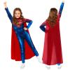 Supergirl Jumpsuit - Tween. Front and back view