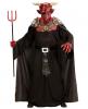 Warrior Devil Mask with Armour & Cape - Full view with pitchfork