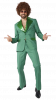 SuitMeister Disco suit Green  - Front view