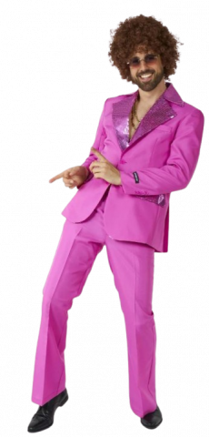 SuitMeister Disco Suit Pink - Posing View