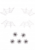 Spider Web Face Jewels Stickers