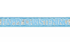 Blue Christening Banner