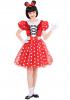 Front view of miss mouse kids costume