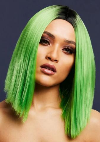 Lime Green Fever Wig