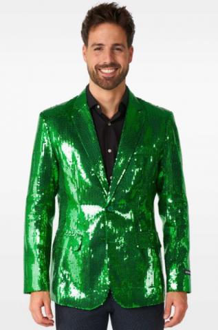 Sequin Green Blazer