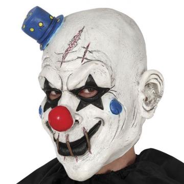 Clown Mask with mini latex hat