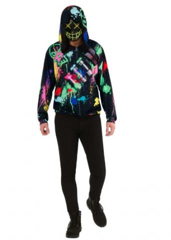 Grafitti hoodie and mask