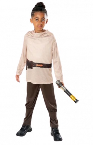 Obi-Wan Kenobi Costume with Lightsabre - Kids