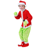 Grinch Santa Claus Costume - Kids