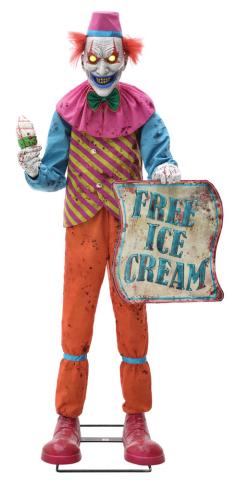 Neon Ice Cream Clown Animated Figure (1.8m)