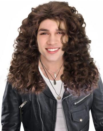 Hippie Rock Wig - Brown