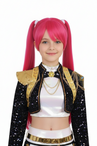 Pop Star Demon Hunter - Kids Black Stage Outfit