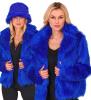Blue Plush Jacket - Ladies