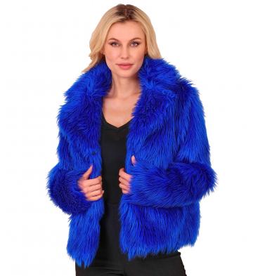 Blue Plush Jacket - Ladies
