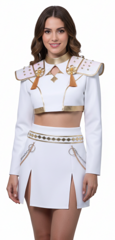 Pop Star Demon Hunter - Adults White Stage Outfit