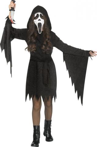 Glitter Ghost Face Costume - Tween