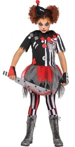 Sinister Circus Clown Costume - Tween