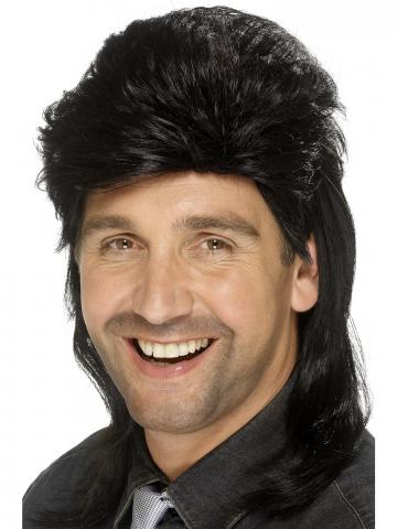 Mullet Wig - Black