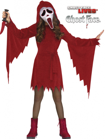 Crimson Ghost Face Costume - Tween