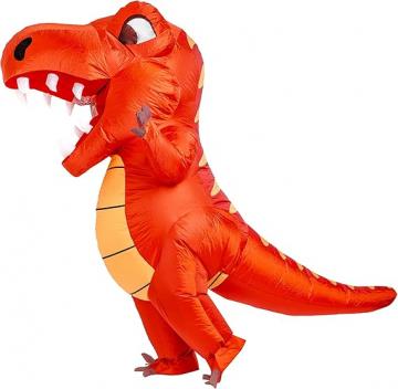 Orange Inflatable T-Rex Costume