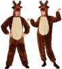 Soft Plush Adult Reindeer Jumpsuit