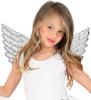 Kids Silver Fabric Angel Wings