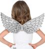 Kids Silver Fabric Angel Wings