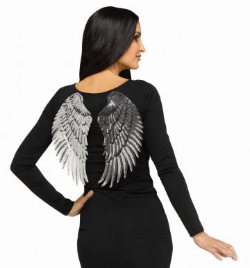 Silver Sequin Wings