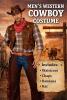 Packaging of mens cowboy costume