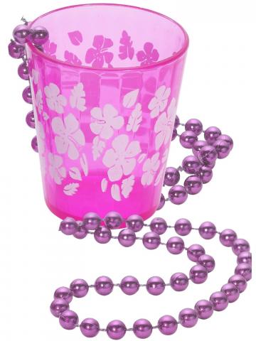 Shot Glass on Beads - Pink