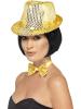 Sequin Trilby Hat - Gold