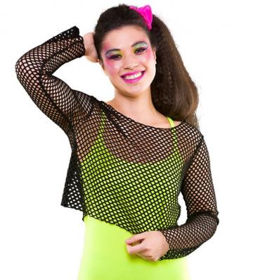 Black fishnet top