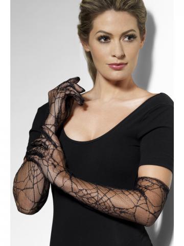 Lace Gloves Black