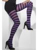 Opaque Tights - Black/Purple