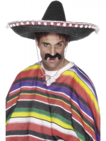 Sombrero Straw Hat - Black