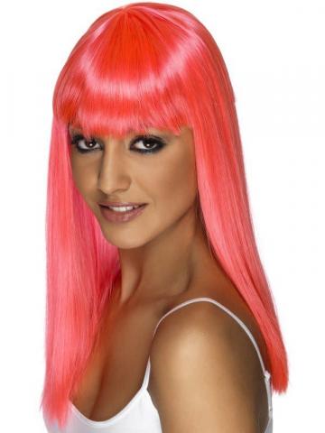Glamourama Wig -  Neon Pink