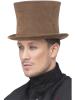 Deluxe Victorian Top Hat - Brown