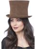 Deluxe Victorian Top Hat - Brown
