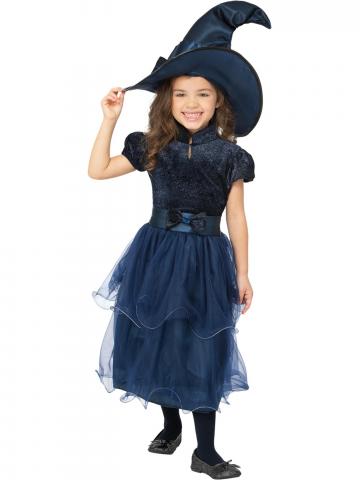 Deluxe Blue Midnight Witch Costume - Tween